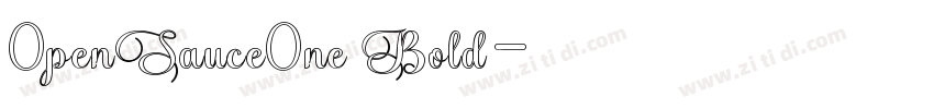 0penSauce0ne Bold字体转换